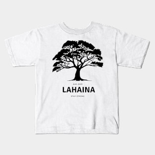 Lahaina Banyan Tree in Maui Kids T-Shirt